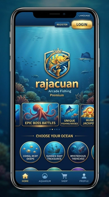 Cuplikan layar menu unduhan rajacuan untuk perangkat Android