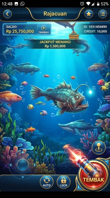 Galeri pratinjau visual rajacuan build APK resmi terbaru